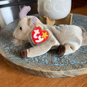 Rare With Error Collectible 1998 Ty Beanie Baby Goatee The Baby Goat